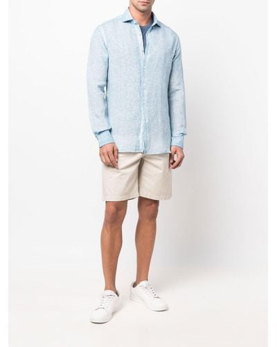 Xacus Button-down Fitted Shirt - Blue