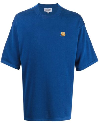 KENZO ロゴパッチ Tシャツ - ブルー
