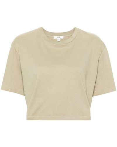 Agolde Anya Cropped T-shirt - Natural