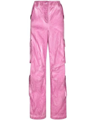 Dolce & Gabbana Pantalones anchos tipo cargo - Rosa