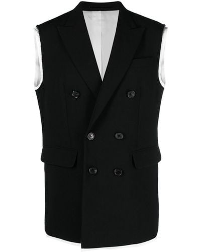 DSquared² Double-breasted Waistcoat - Black