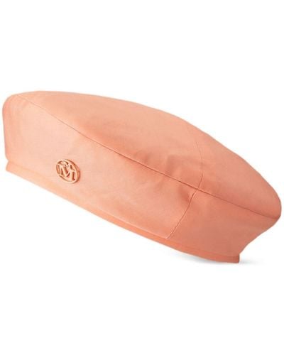 Maison Michel New Billy ロゴ ベレー帽 - ピンク
