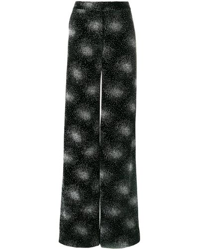 Sonia Rykiel Glittered Velvet Wide-leg Trousers - Black
