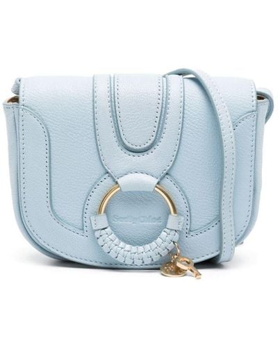 See By Chloé Mini Hana Leather Shoulder Bag - Blue