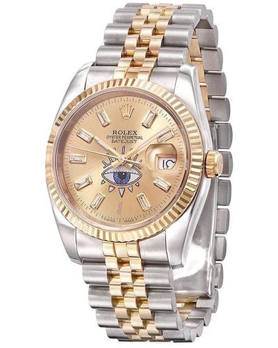 Jacquie Aiche Customised Rolex Oyster Perpetual Eye 42mm - Metallic