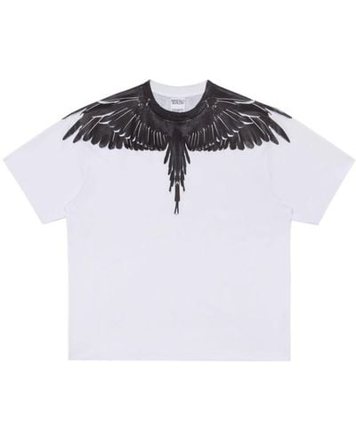 Marcelo Burlon T-shirt en coton à imprimé Wings - Blanc