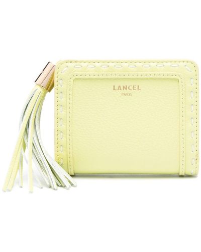 Lancel Bi-fold Leather Wallet - Yellow