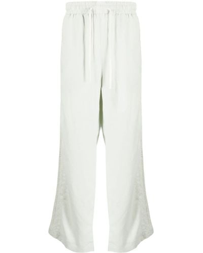 FIVE CM Pantalones con detalle bordado - Blanco