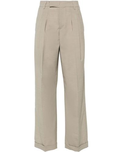 Briglia 1949 Wide-leg Tailored Pants - Natural