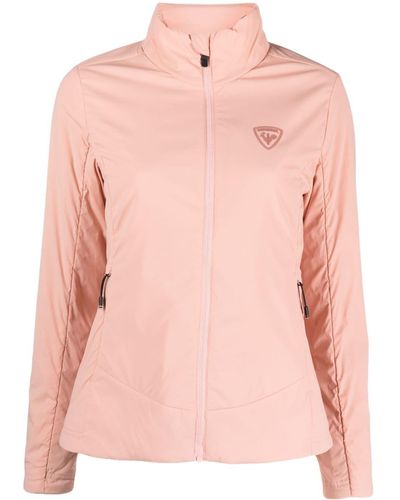 Rossignol Logo-patch Stand-up Collar Jacket - Pink