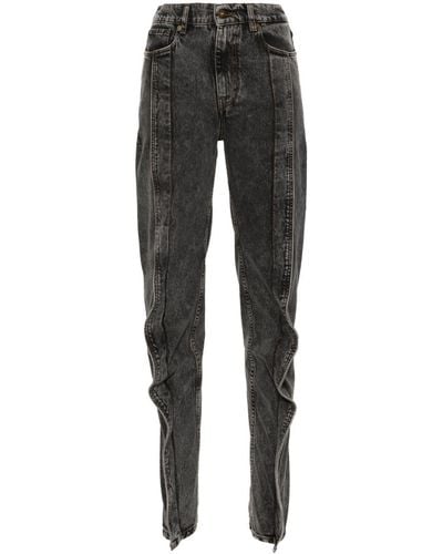 Y. Project Evergreen Banana Tapered Jeans - Black