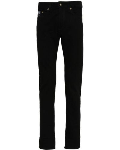 Versace Watercolour Couture tapered jeans - Negro