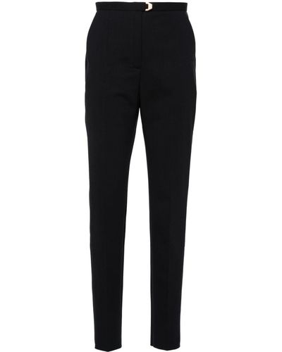 Agnona Pressed-crease Tailored Pants - Black