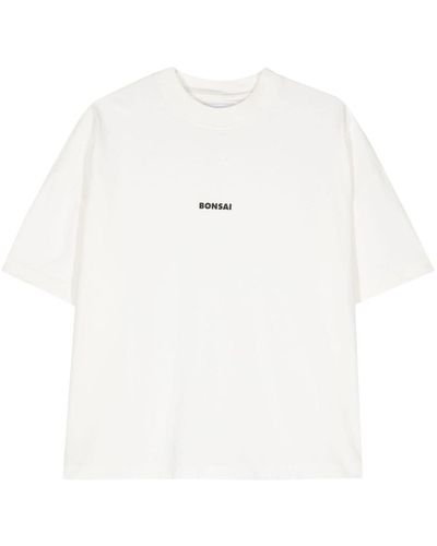 Bonsai Logo-print Cotton T-shirt - White