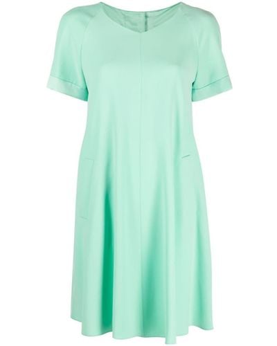 Emporio Armani Gusset-detail Mini Dress - Green