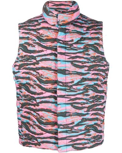 ERL Waistcoat With All-over Print - Blue