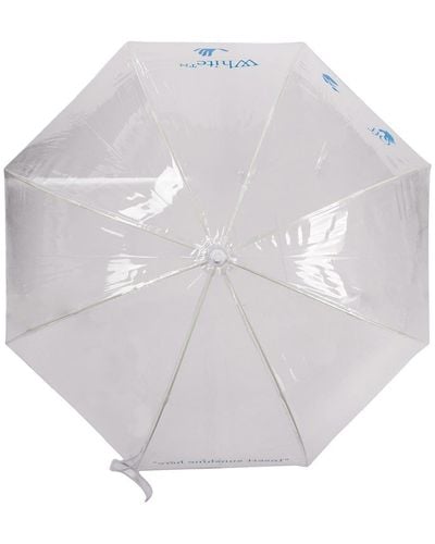 Off-White c/o Virgil Abloh Parapluie à logo imprimé - Blanc