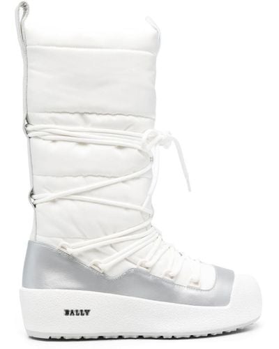 Bally Cathye Padded Lace-up Boots - White