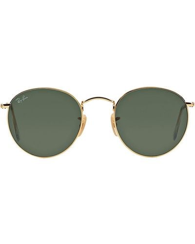 Ray-Ban Rb3447 Round-frame Sunglasses - Metallic