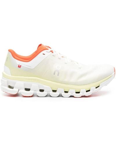 On Shoes Cloudflow 4 Running Sneakers - Women's - Fabric/polyurethane/rubber - White