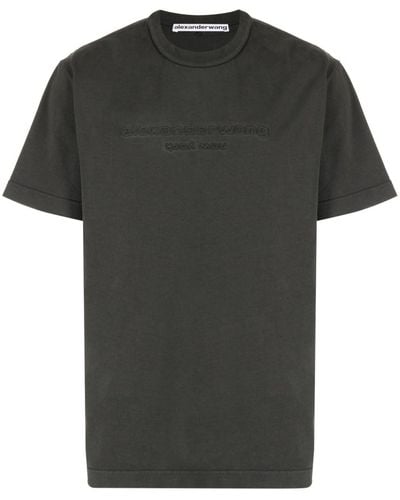 Alexander Wang T-Shirt Lavaggio Acido - Nero