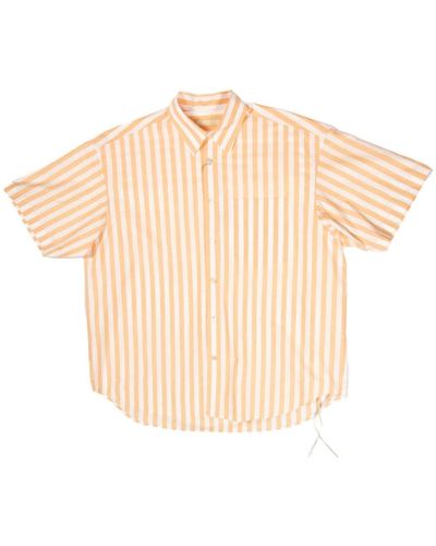 MASTERMIND WORLD Striped Short-sleeve Shirt - ホワイト