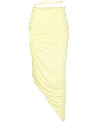 Concepto Cut-out Asymmetric Skirt - Yellow