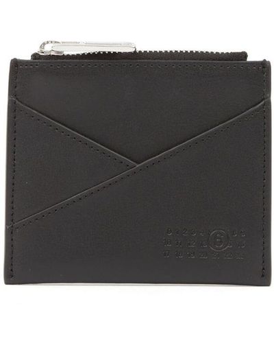 MM6 by Maison Martin Margiela Japanese 6 Zip-up Wallet - Black