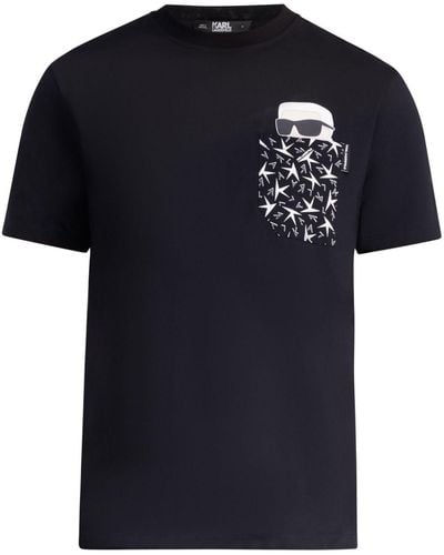 Karl Lagerfeld Ikonik 2.0 Cotton T-shirt - Black