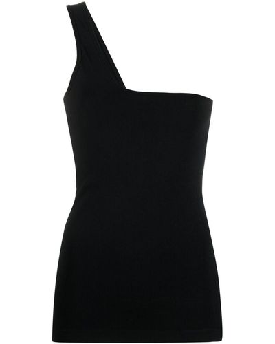Helmut Lang Asymmetric One-shoulder Vest - Black