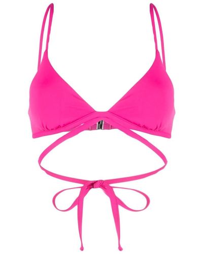Jonathan Simkhai Tie-strap Triangle Bikini Top - Pink
