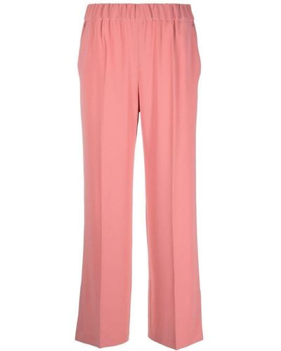 Alberto Biani Cropped Wide-leg Pants - Pink