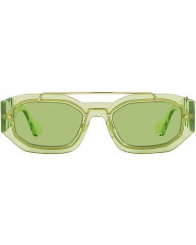 Versace Eyewear Lunettes de soleil VE2235 à monture rectangulaire - Vert