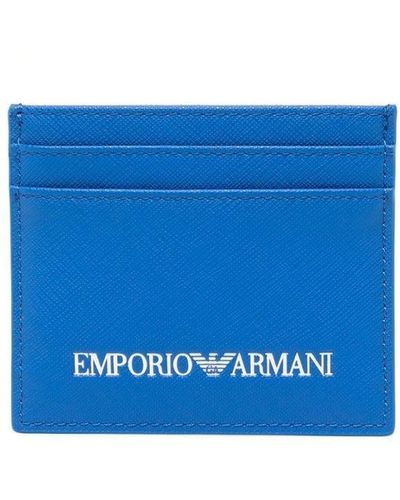 Emporio Armani カードケース - ブルー
