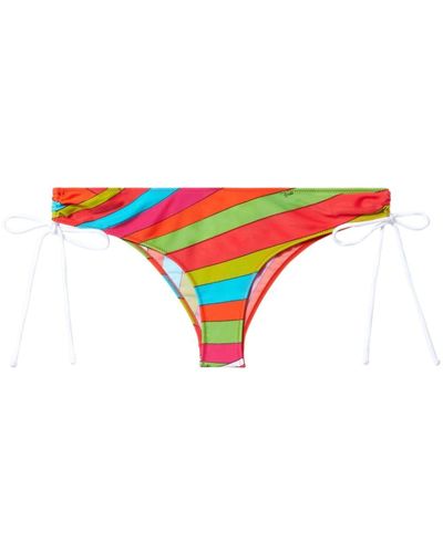 Emilio Pucci Iride-print Bikini Bottoms - Blue