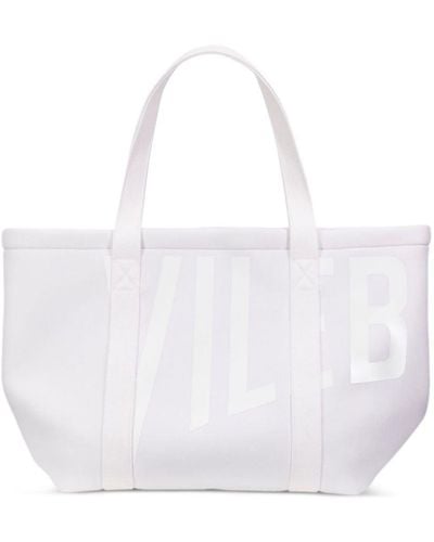 Vilebrequin Bagsib Logo-print Tote Bag - White