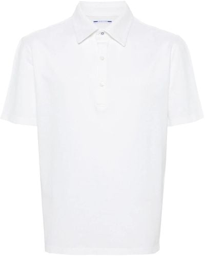 Jacob Cohen Pikee-Poloshirt mit Logo-Stickerei - Weiß