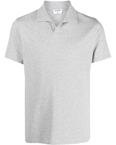 Filippa K Polo de manga corta - Gris