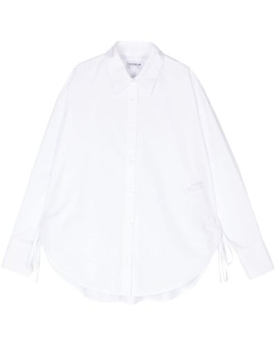 Dondup Knot-detailing Cotton Shirt - White