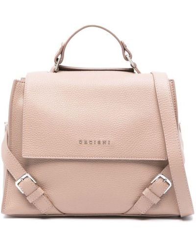 Orciani Small Sveva Soft Leather Tote Bag - Pink