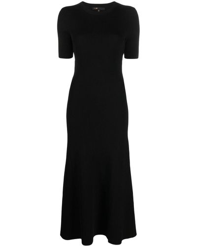 Maje Cut-out Long Dress - Black