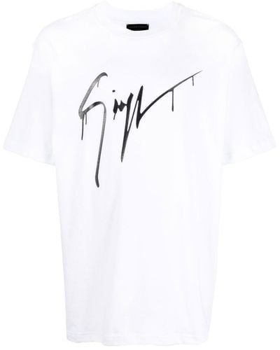 Giuseppe Zanotti Camiseta con estampado gráfico - Blanco