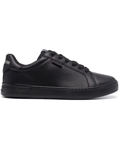 COACH Embossed-logo Low-top Sneakers - Black