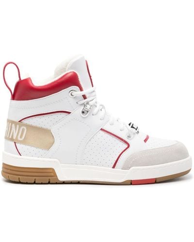 Moschino Kevin High-top Sneakers - White