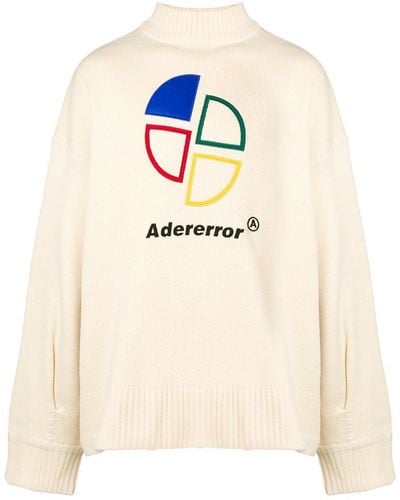 Adererror Embroidered Logo Jumper - Natural
