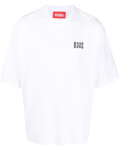 032c T-Shirt aus Bio-Baumwolle - Weiß