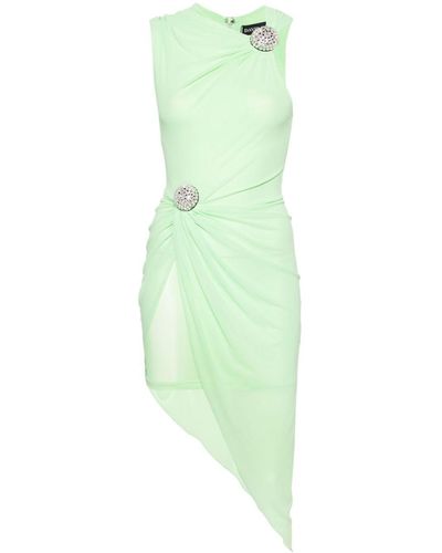 David Koma Crystal Ball Asymmetrische Midi-jurk - Groen