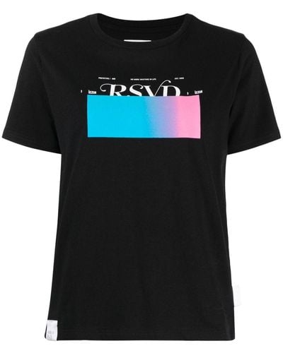 Izzue T-shirt en coton à logo imprimé - Noir