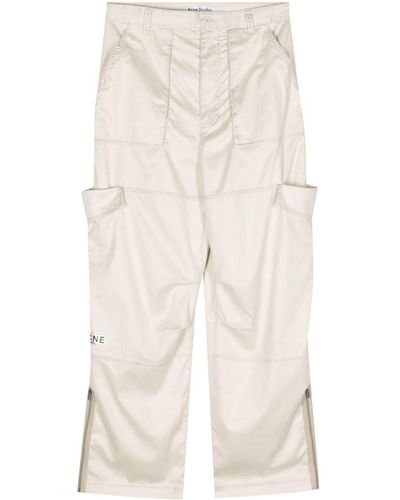 Acne Studios Loose-fit Cargo Trousers - Natural