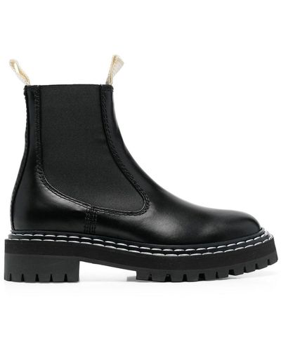 Proenza Schouler Lug-sole Leather Chelsea Boots - Black